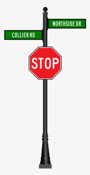 Aluminum Combination Stop Sign And Street Sign - Stop Sign Wall Calendar