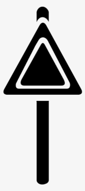 Triangular Traffic Signal On A Pole Vector - Polytech Eyrein Logo
