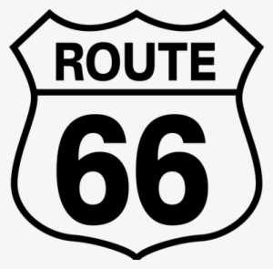 Route 66 Sticker - Route 66 Logo Transparent