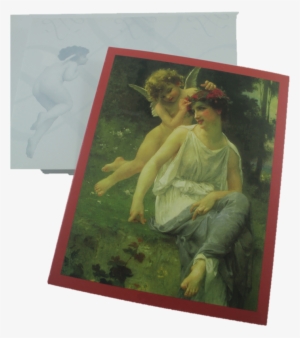 "venus And Cupid" By Guillaume Seignac, 1905 Note Card - Art Print: Seignac's Venus And Cupid, 35x24in.
