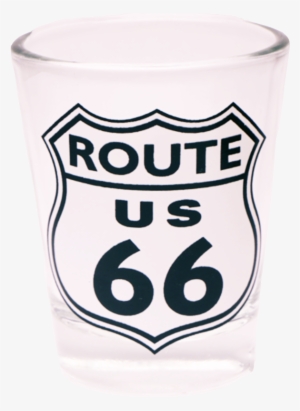 Route 66 Shot Glass - Route 66 Rectangle Sticker