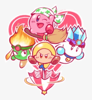 Hyped For Some Kirby Switch Welcome Back, Helpers - Kirby Star Allies Fanarts