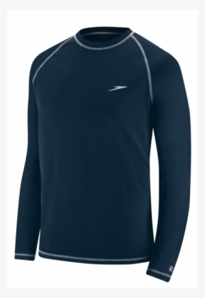 Speedo Men's Swim Black Performance Easy Long Sleeve - Speedo Easy Long Sleeve Swim Shirt Black L