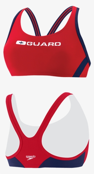 Speedo's Women's Sport Bra Lifeguard Swim Suit Top - Speedo Women's