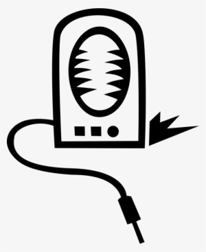 Vector Illustration Of Computer Audio Entertainment