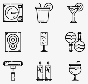 Night Party - Transparent Background Travel Icons