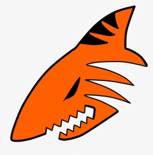 Tiger Shark Clipart Orange - Tiger Shark Logo