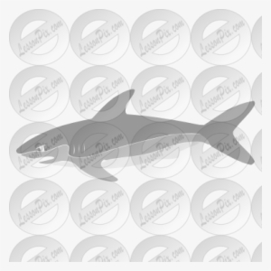 Free Cartoon Shark Clipart, Shark Outline And Shark - Clip Art