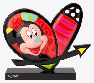 Mickey & Minnie Mouse Heart - Mickey Minnie Heart By Britto