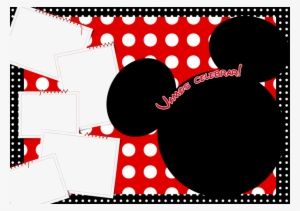 Convite Da Minnie Vermelha Com Moldura Clipart Minnie - Molduras Convite Minnie Vermelha