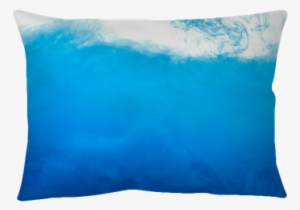Blue Color Paint Ink Pigment Splash Throw Pillow • - Cushion