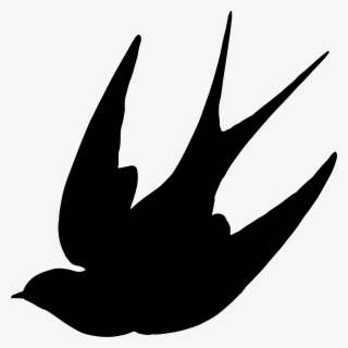 Barn Swallow Bird Silhouette Drawing - Swallow Silhouette Png