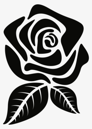 Clipart Rose - Silhouette Of A Rose