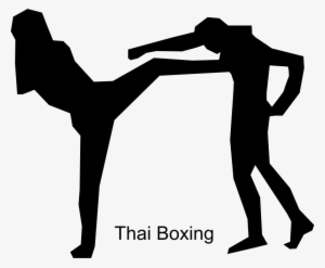 Free Muaythai004 Free Karate - Muay Thai Silhouette