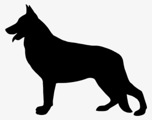Tell A Friend - Silhouette German Shepherd Dog
