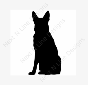 German Shepherd - Silhouette Decal - Dog