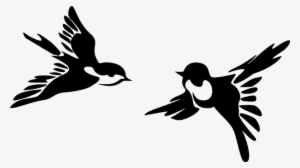 Stylized Birds Flying Animal Silhouette Fl - Bird Clipart Silhouette Png