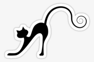 Black Cat Silhouette Stickers By Kudryashka - Black Cat Silhouette