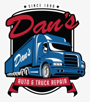 Dan's Auto And Truck Repair Logo - Truck Repair Shop Logo