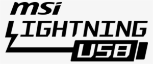 Msi Lightning Usb Logo - Micro-star International