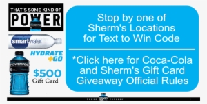 Contest Rules - Sherm's Thunderbird Market Inc.
