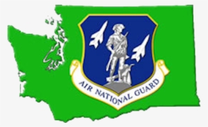 Wa Air National Guard Logo - Air National Guard Photo License Plate, Aluminum