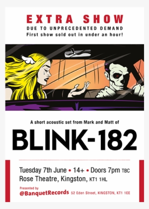 tuesday 7th june at the rose theatre, - blink 182 california vinyl lp