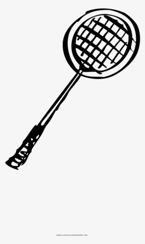 Badminton Racket Coloring Page - Badminton