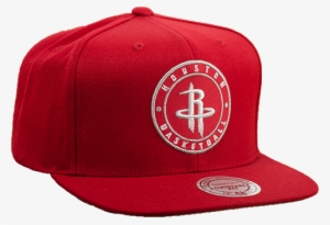 Mitchell & Ness Nba Houston Rockets Twill Circle Patch - Rockets Hat Transparent