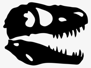 Dinosaur Skull X-ray - T Rex Skull Vector