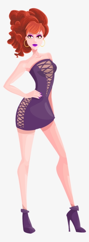 Sexy Girl Vector Png Transparent Image - Cocktail Dress