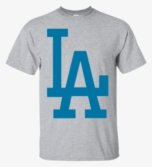 Los Angeles Dodgers Logo Men's T-shirt - Red La Dodger Logo