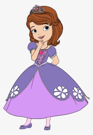 Sofia In Pink Dress Clipart 1 - Sofia The First Clipart Cartoon