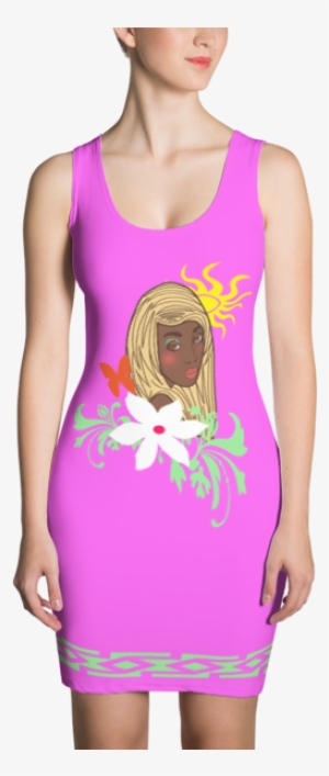 Fashion Face Pink Dress