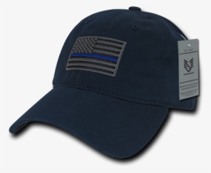Thin Blue Line Relaxed Adjustable Cap Larger Photo - Jeep Hats