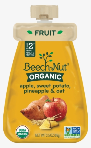 Beech-nut Organic Stage 2 Coldpuree Apple, Sweet Potato,