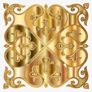 Computer Icons Line Art Decorative Arts Drawing Tile - Decorative Gold Png Transparent
