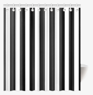 Black And White Stripes Cool Design Shower Curtain