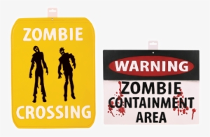 Zombie Warning Signs - Seasons Zombie Warning Signs Assorted