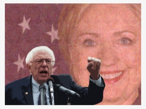 Bernie Or Busters Were Loud Last Night - Offizielles Porträt Hillary Clinton Karte