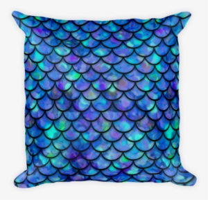 Indigo Blue Mermaid Fish Scales Pillow - Mermaid