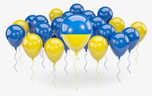 Blue And Yellow Balloons Png