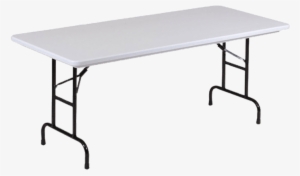 White 6 Inch Party Table - Rectangular Foldable Table Small