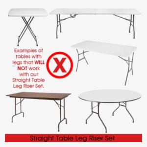 Straight Table Leg Risers Do Not Work With Tables That - Laminate Folding Table - 48 X 24" - Uline - H-4845