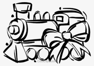 Toy Train Royalty Free Vector Clip Art Illustration - Train