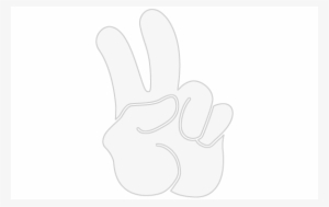 Peace Sign Clipart Pice - Peace Sign Fingers Png