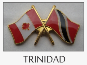Friendship Flag Pins - Canada And Trinidad Flags