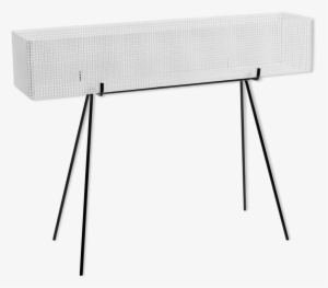 Carries Metal Perforated White Plant - Folding Table