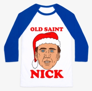 Old Saint Nick Baseball Tee - Harry Potter Ravenclaw Shirts