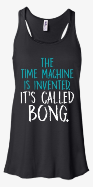 The Time Machine Bong Flow Tank - Rick And Morty Bender Shirt